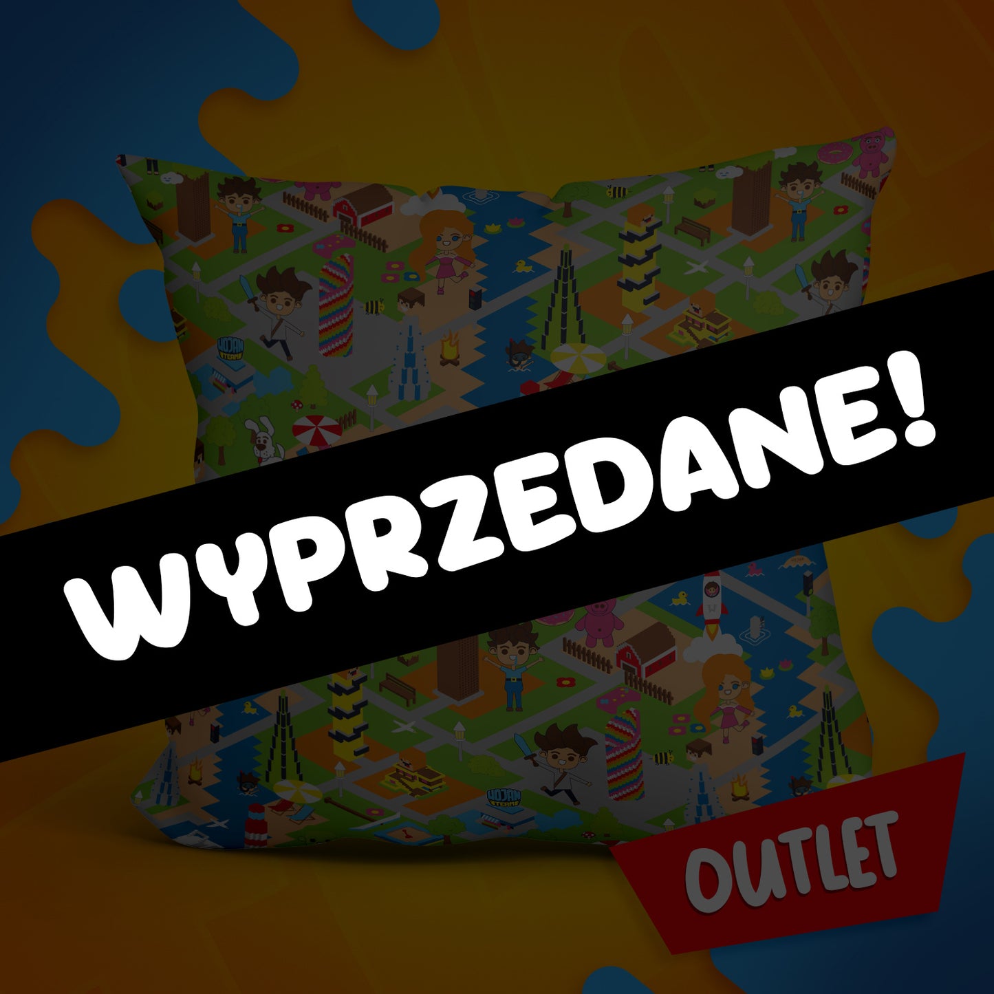 PODUSZKA ŚWIAT WOJANOWIC 45x45 cm