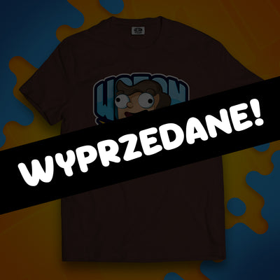 KOSZULKA NOOBEK W LOGO WOJAN TEAM - BRĄZOWA