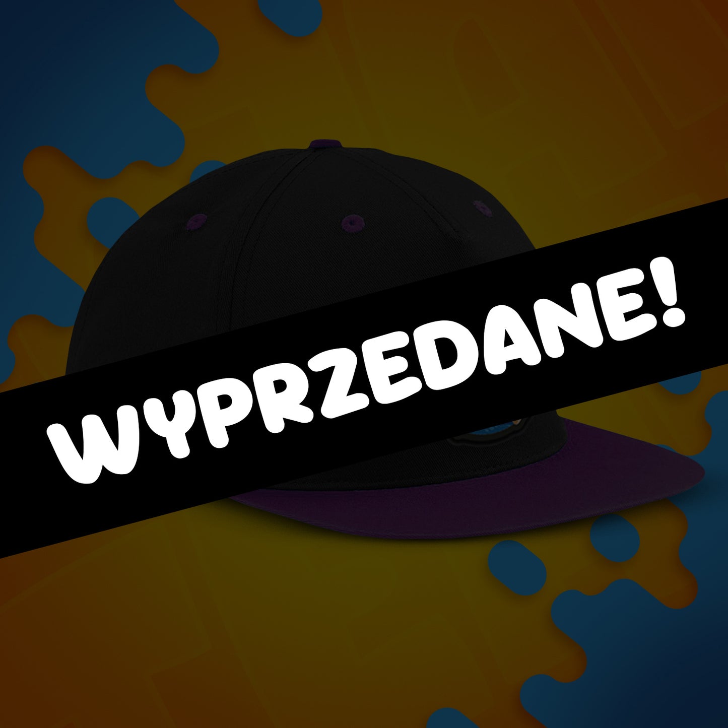 CZAPKA Z DASZKIEM SNAPBACK - GAMER - FIOLETOWA