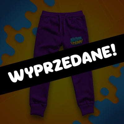 DŁUGIE SPODNIE *PREMIUM* - LOGO WOJAN TEAM - FIOLETOWE