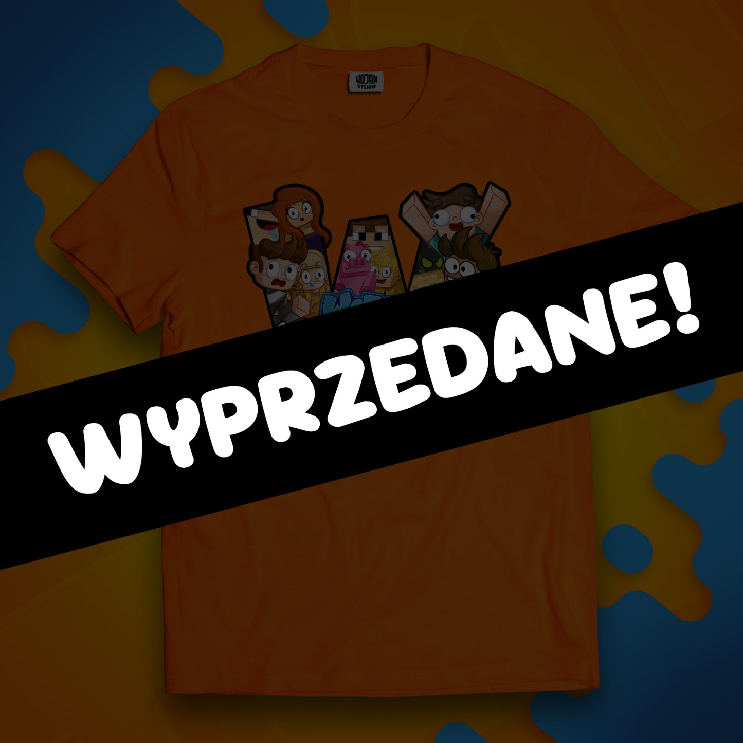 KOSZULKA "W" JAK WOJAN TEAM - POMARAŃCZOWA