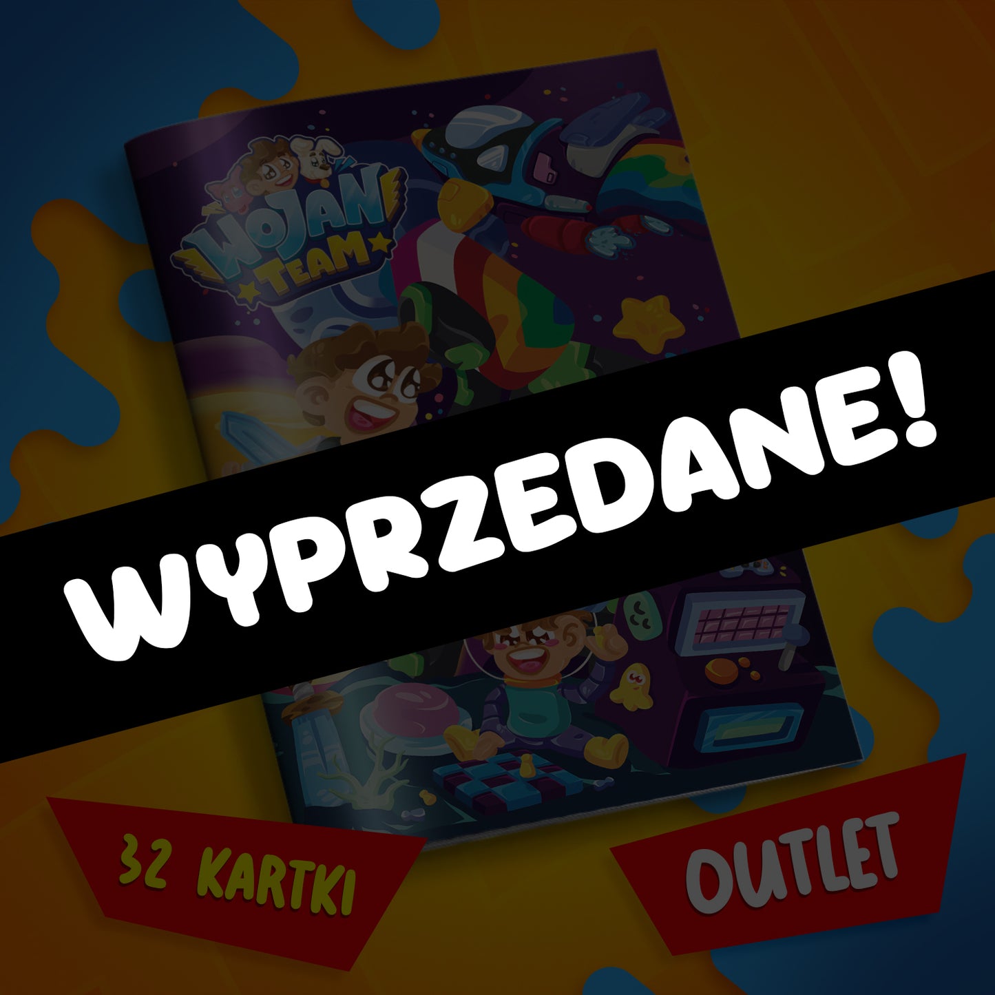 ZESZYT W KRATKĘ A5 - 32 KARTKI - WOJANOWICE NA KSIĘŻYCU - 2024