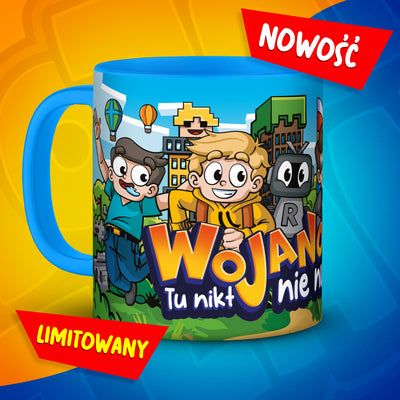Kolorowy kubek z limitowanej kolekcji piosenki "Wojanowice"