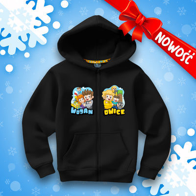 BLUZA ROZPINANA *PREMIUM* WOJANOWICE - CZARNA