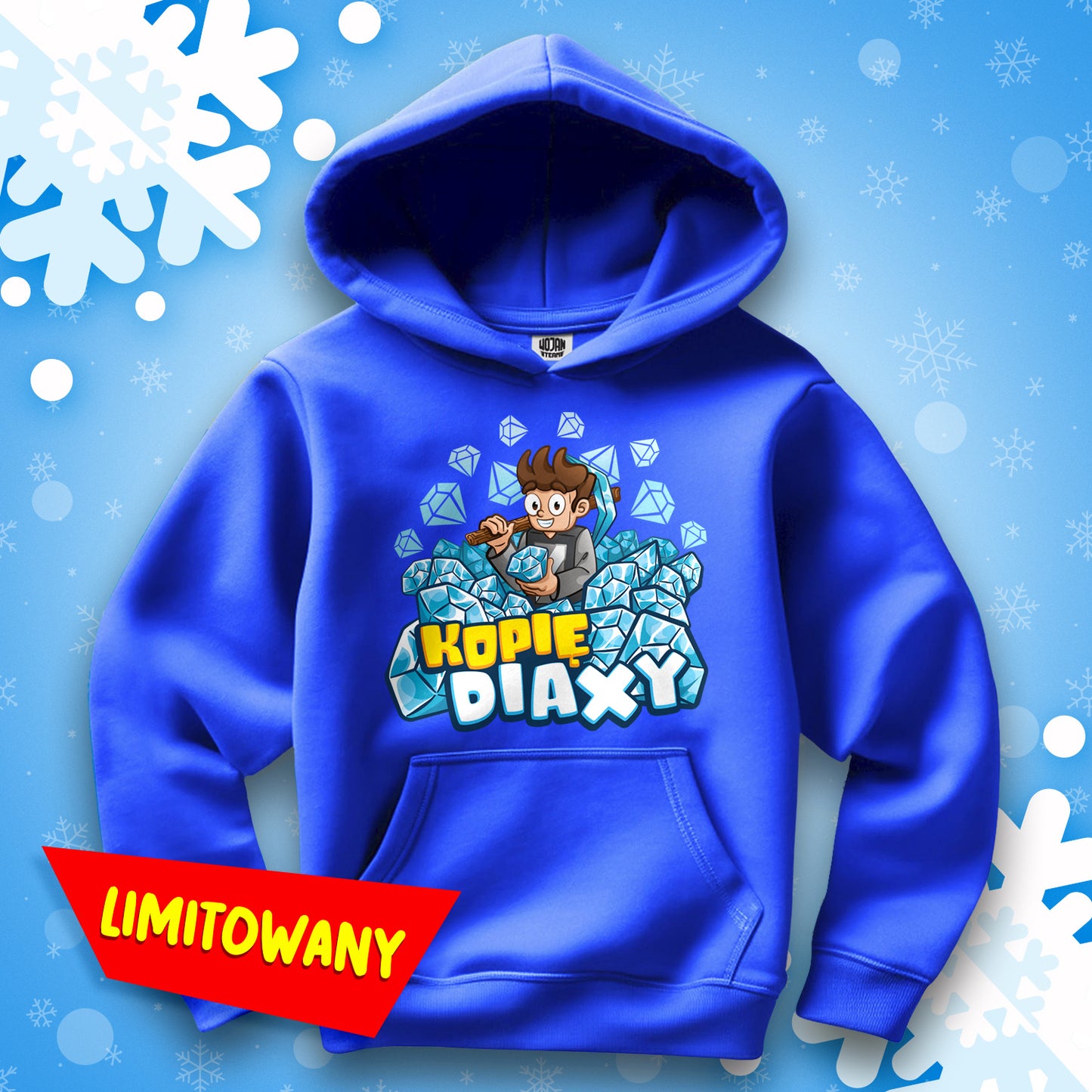 *LIMITOWANA* BLUZA "DIAXY" - NIEBIESKA