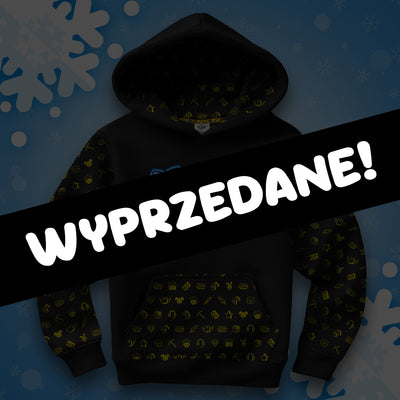 BLUZA *FULL WZÓR* LOGO WOJAN TEAM - CZARNA
