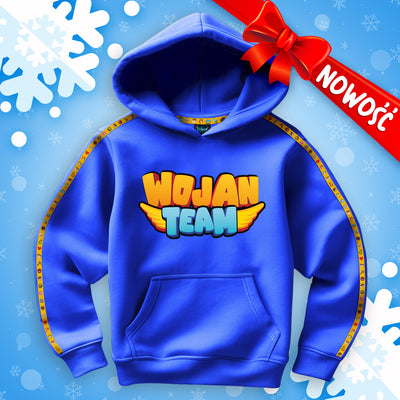 BLUZA *PREMIUM* Z PASKAMI WOJAN TEAM - NIEBIESKA