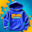 BLUZA *PREMIUM* Z PASKAMI WOJAN TEAM - NIEBIESKA