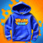 BLUZA *PREMIUM* Z PASKAMI WOJAN TEAM - NIEBIESKA
