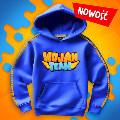 BLUZA *PREMIUM* Z PASKAMI WOJAN TEAM - NIEBIESKA