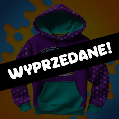 BLUZA *FULL WZÓR* PIMPEK W LOGO - TURKUSOWA