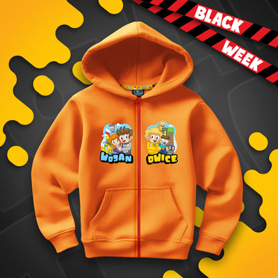 BLUZA ROZPINANA *PREMIUM* WOJANOWICE - POMARAŃCZOWA