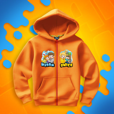 BLUZA ROZPINANA *PREMIUM* WOJANOWICE - POMARAŃCZOWA