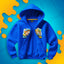 BLUZA ROZPINANA *PREMIUM* WOJANOWICE - NIEBIESKA