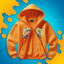 BLUZA ROZPINANA *PREMIUM* WOJANOWICE - POMARAŃCZOWA