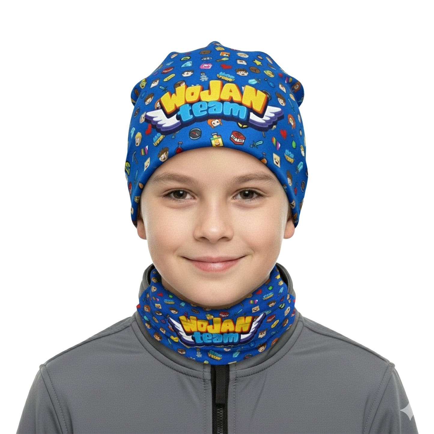 ZESTAW CZAPKA + KOMIN *PREMIUM* - WOJAN TEAM