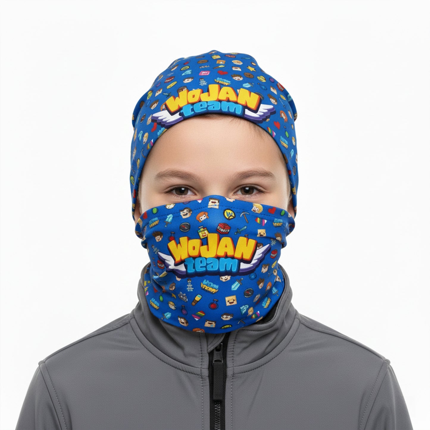 ZESTAW CZAPKA + KOMIN *PREMIUM* - WOJAN TEAM