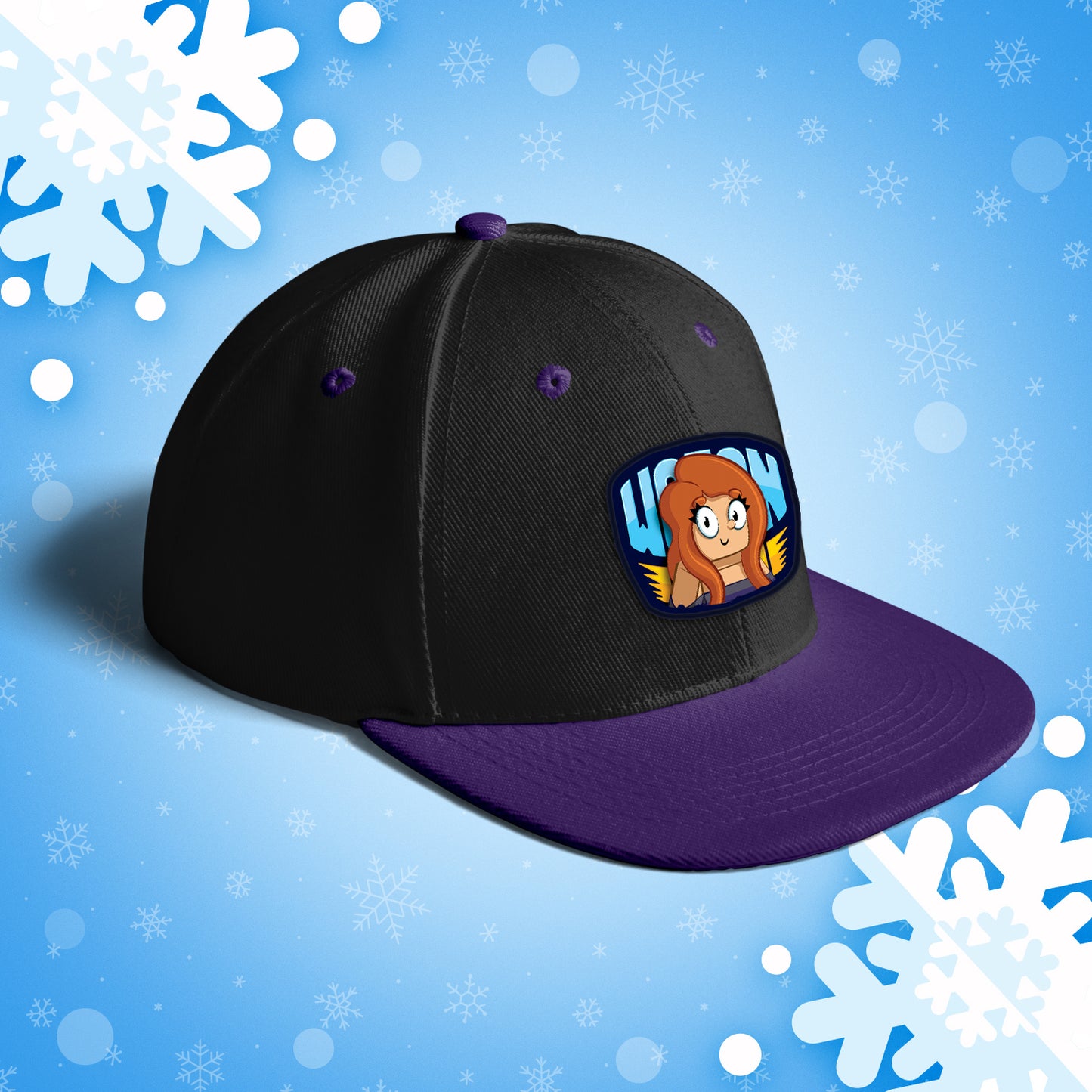 CZAPKA Z DASZKIEM SNAPBACK - KATI - FIOLETOWA