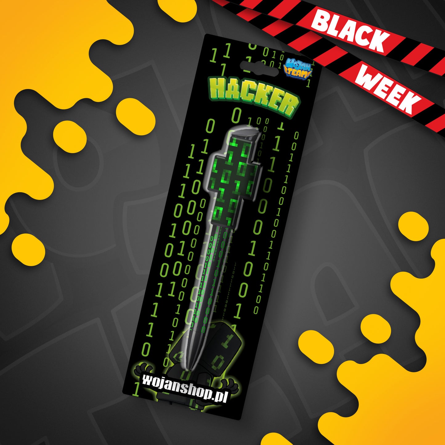 DŁUGOPIS Z KLIPSEM HACKER 2025