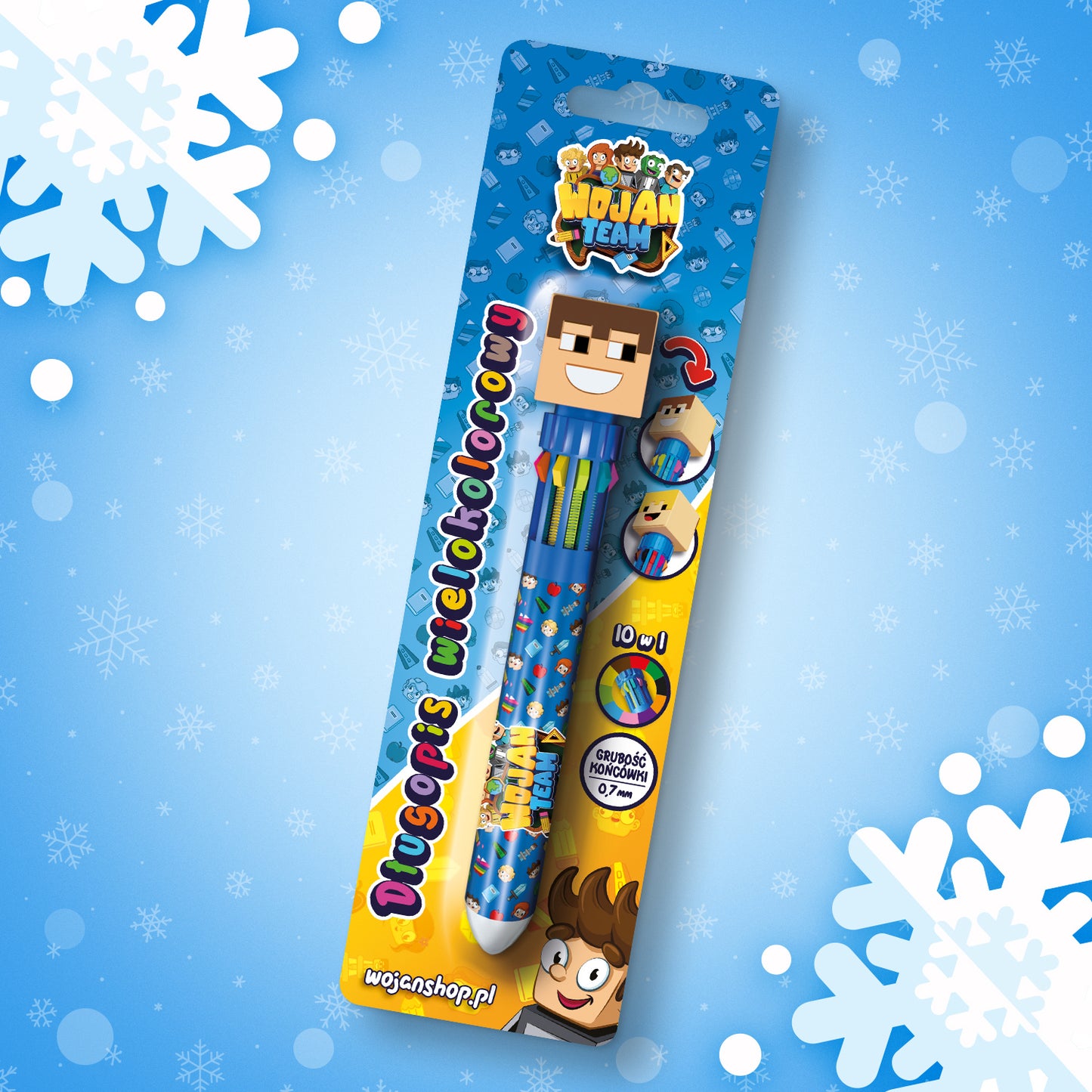 DŁUGOPIS WIELOKOLOROWY WOJAN TEAM 2025