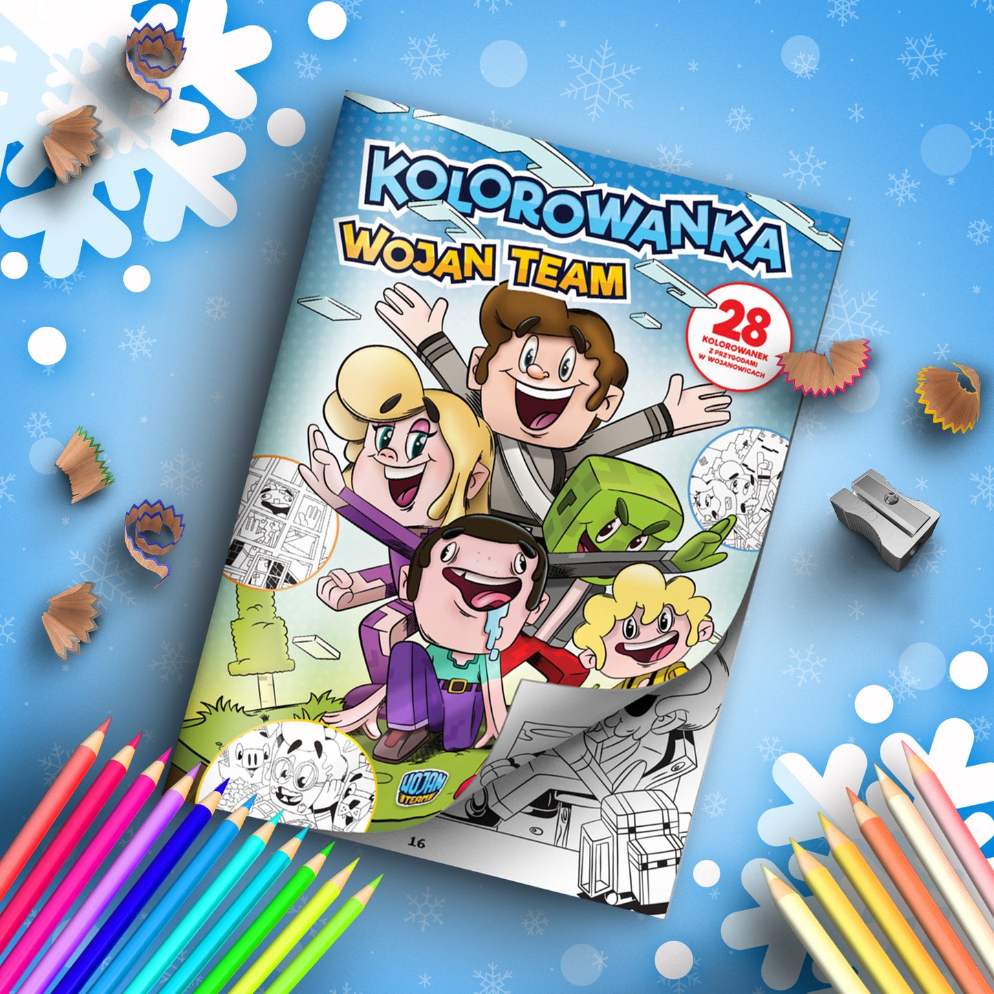 KOLOROWANKA WOJAN TEAM  - 28 STRON DO KOLOROWANIA!