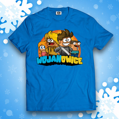 KOSZULKA KOMIKSOWE WOJANOWICE - NIEBIESKA