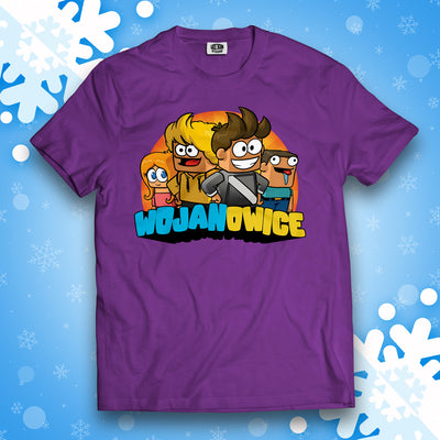 KOSZULKA KOMIKSOWE WOJANOWICE - FIOLETOWA