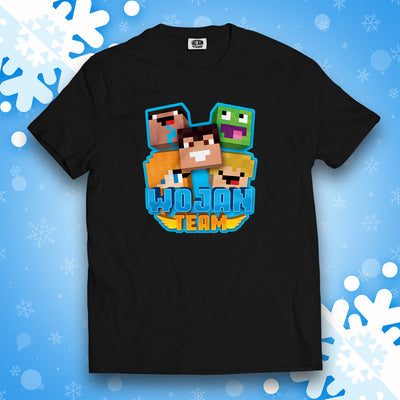 KOSZULKA SKINY WOJAN TEAM - CZARNA