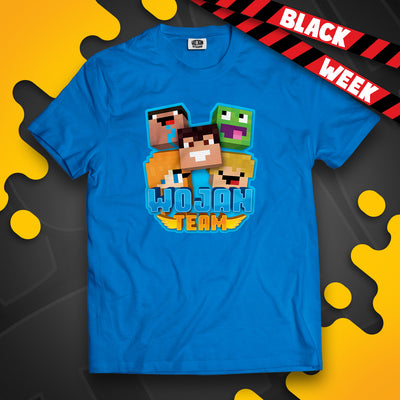 KOSZULKA SKINY WOJAN TEAM - NIEBIESKA