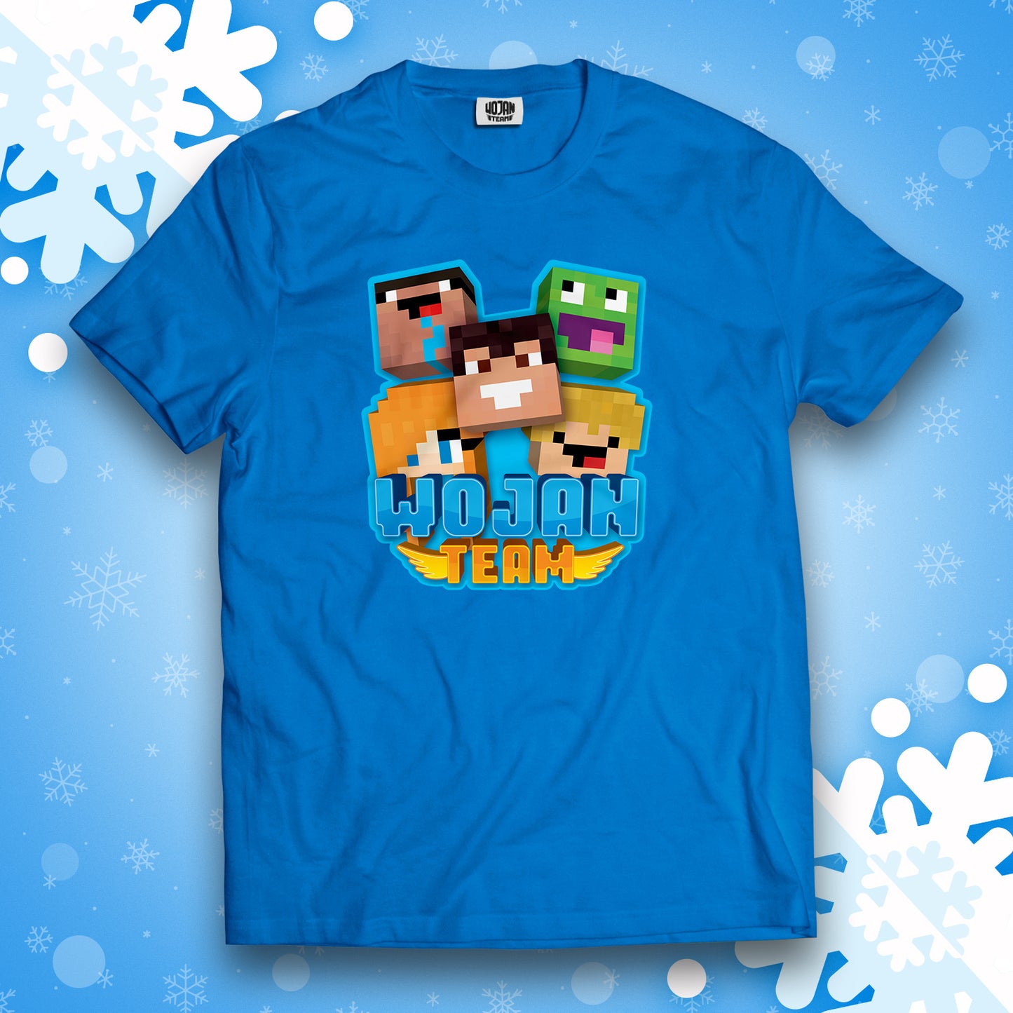 KOSZULKA SKINY WOJAN TEAM - NIEBIESKA