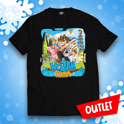 KOSZULKA WOJAN TEAM WOJANOWICE - CZARNA