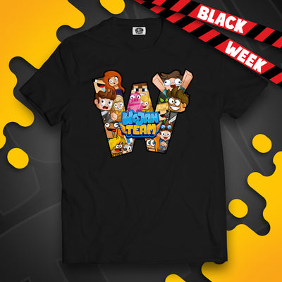 KOSZULKA "W" JAK WOJAN TEAM - CZARNA