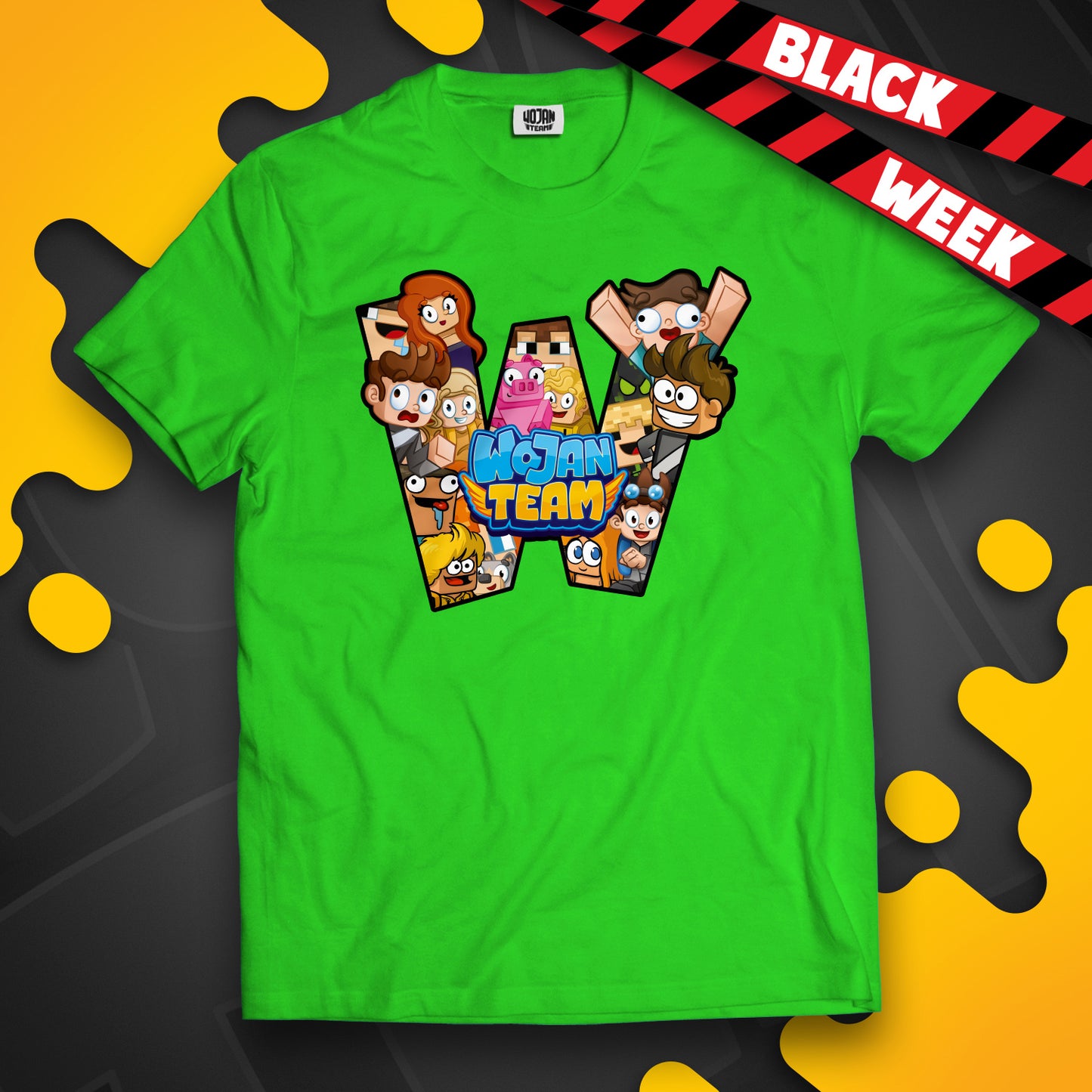 KOSZULKA "W" JAK WOJAN TEAM - ZIELONA