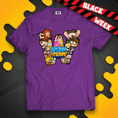 KOSZULKA "W" JAK WOJAN TEAM - FIOLETOWA