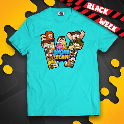 KOSZULKA "W" JAK WOJAN TEAM - TURKUSOWA