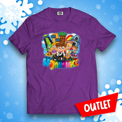 KOSZULKA MIASTO WOJANOWICE - FIOLETOWA