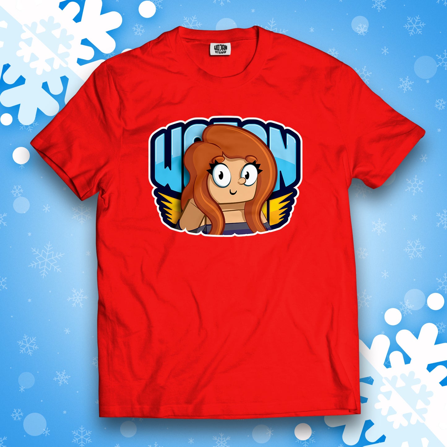 KOSZULKA KATI W LOGO WOJAN TEAM - CZERWONA