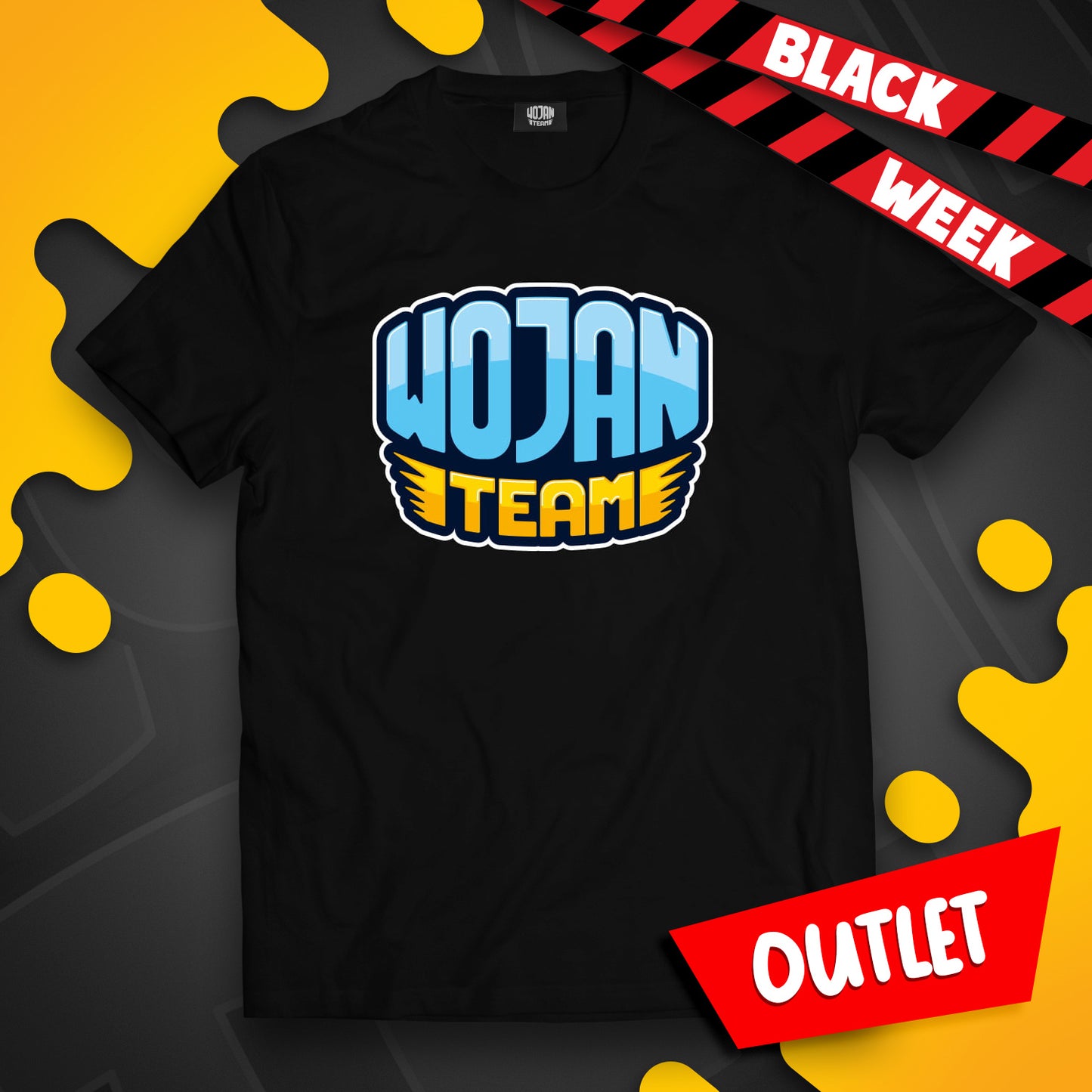 KOSZULKA WOJAN TEAM 2.0 - CZARNA