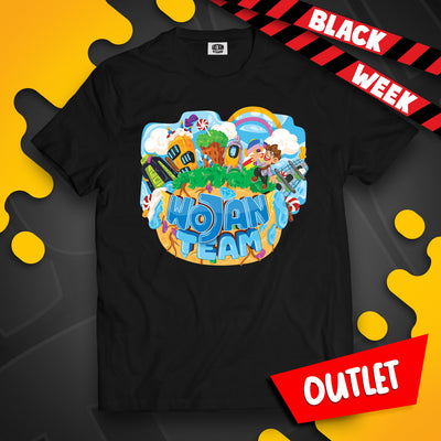 KOSZULKA PLANETA WOJANOWIC - CZARNA