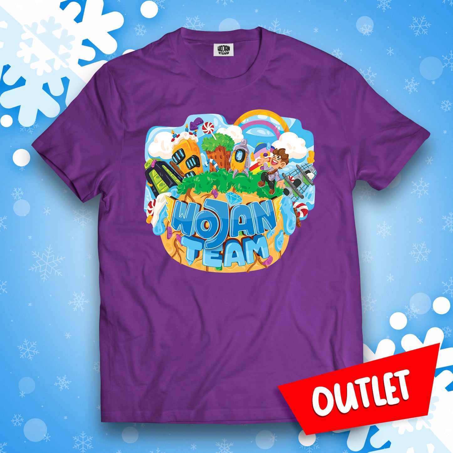 KOSZULKA PLANETA WOJANOWIC - FIOLETOWA