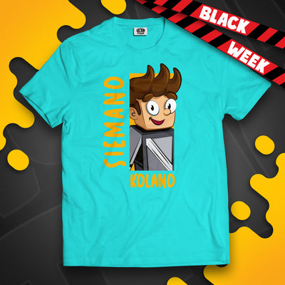 KOSZULKA SIEMANO KOLANO - TURKUSOWA