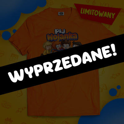 *LIMITOWANA* KOSZULKA "PIJ WOJANKA DO BIAŁEGO RANKA" - POMARAŃCZOWA