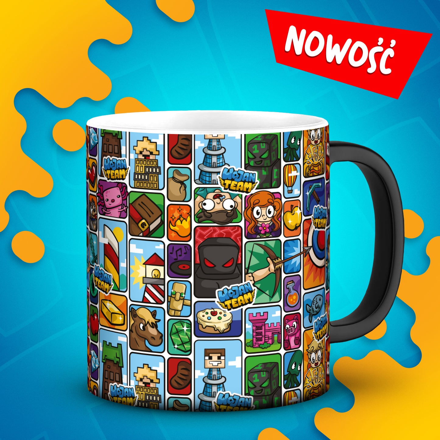 MAGICZNY KUBEK MOZAIKA WOJAN TEAM BIAŁY