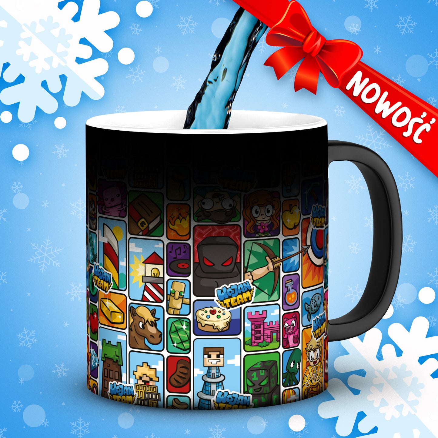 MAGICZNY KUBEK MOZAIKA WOJAN TEAM BIAŁY