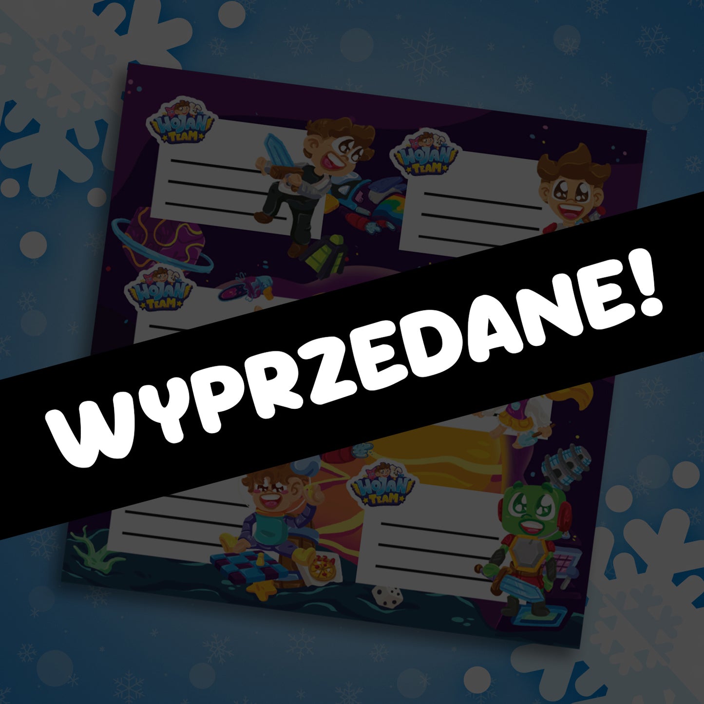 NAKLEJKI SZKOLNE 2024 - KOSMICZNE WOJANOWICE - AŻ 6 SZTUK!