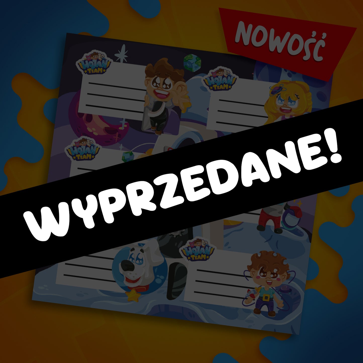 NAKLEJKI SZKOLNE 2024 - WOJANOWICE NA KSIĘŻYCU - AŻ 6 SZTUK!