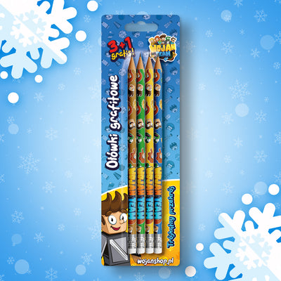 OŁÓWKI GRAFITOWE WOJAN TEAM *3+1 GRATIS* 2025