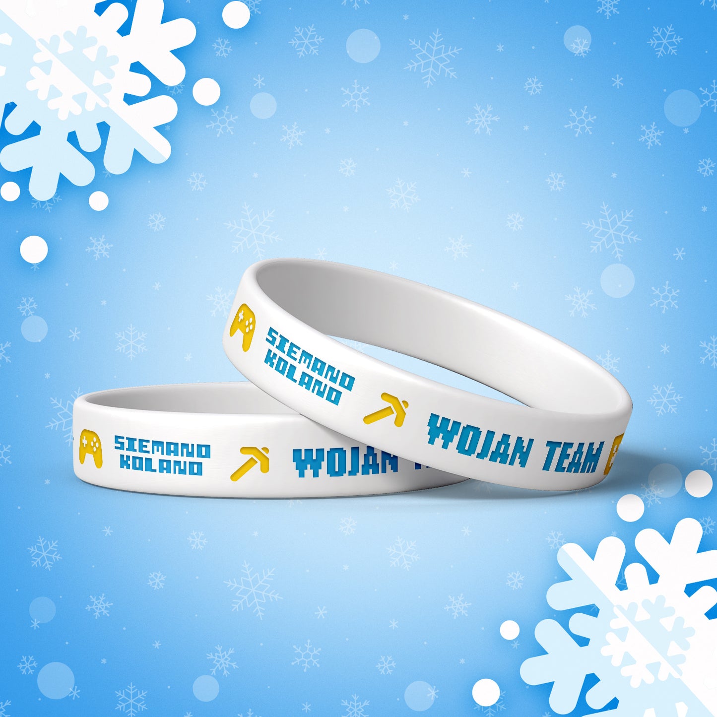 MAGICZNA OPASKA *ŚWIECĄCA* WOJAN TEAM - BIAŁA