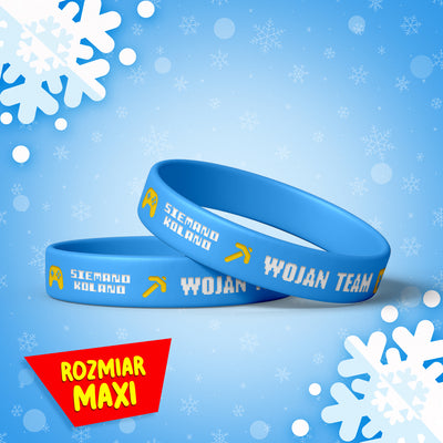 *MAXI* MAGICZNA OPASKA *ŚWIECĄCA* WOJAN TEAM - NIEBIESKA