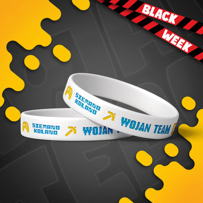 MAGICZNA OPASKA *ŚWIECĄCA* WOJAN TEAM - BIAŁA